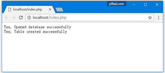 PHP连接SQLite数据库插图2