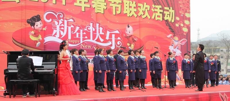 上刀梯舞龙狮惊险刺激   颂欢歌跳劲舞喜庆新年——正安2011年春节联欢活动全程记录插图35