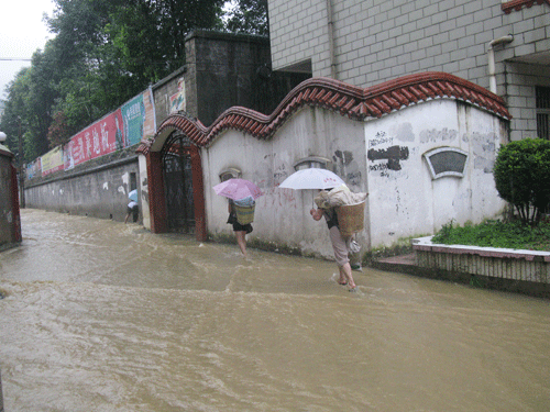 暴雨淹没正安西门开发区大街插图25