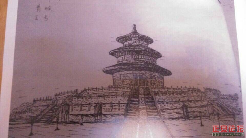 石笋峰、良坎等风景名胜钢笔画插图7