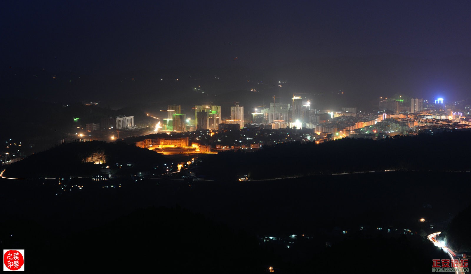 正安山城夜景插图2