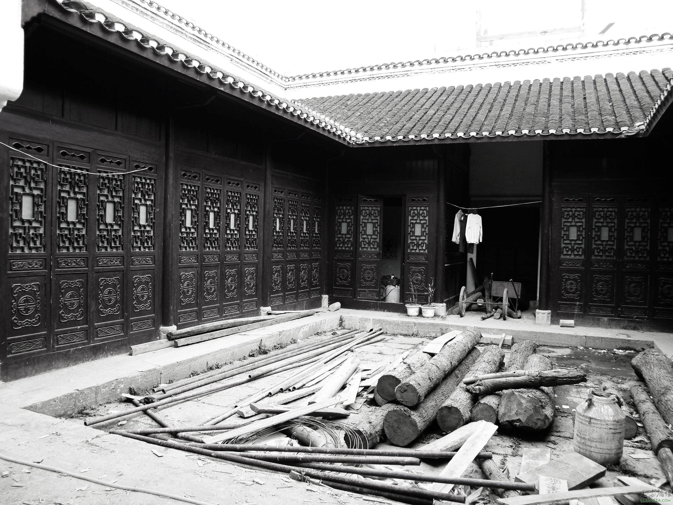 正在维修中的务本堂插图4