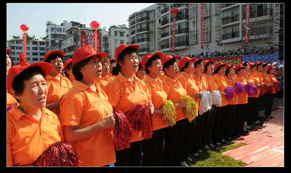 正安县庆祝建党90周年激情广场大家唱活动剪影插图45