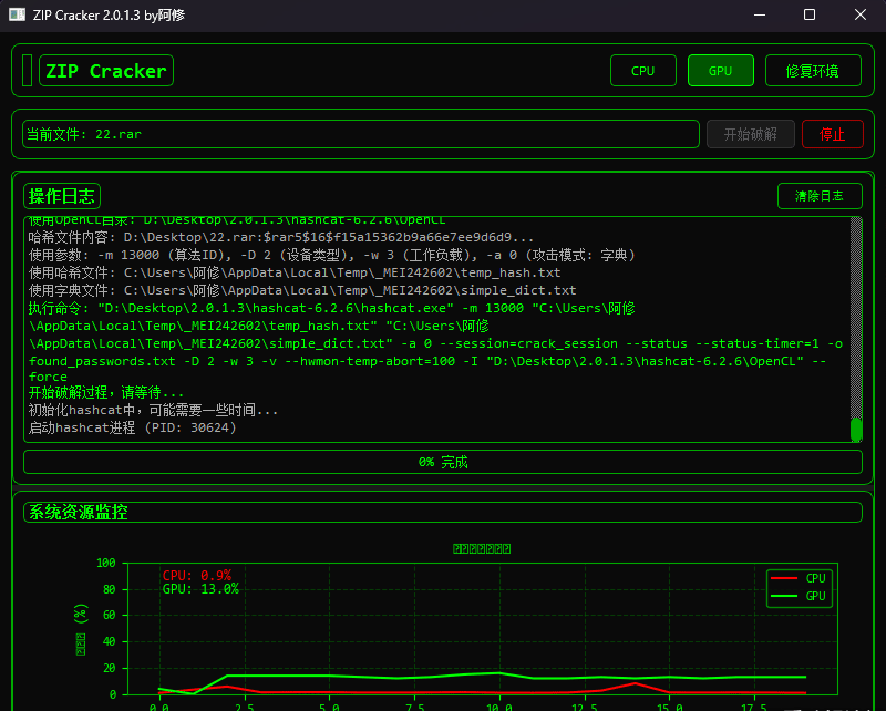ZIP Cracker2.0.1.2 by阿修 正式版