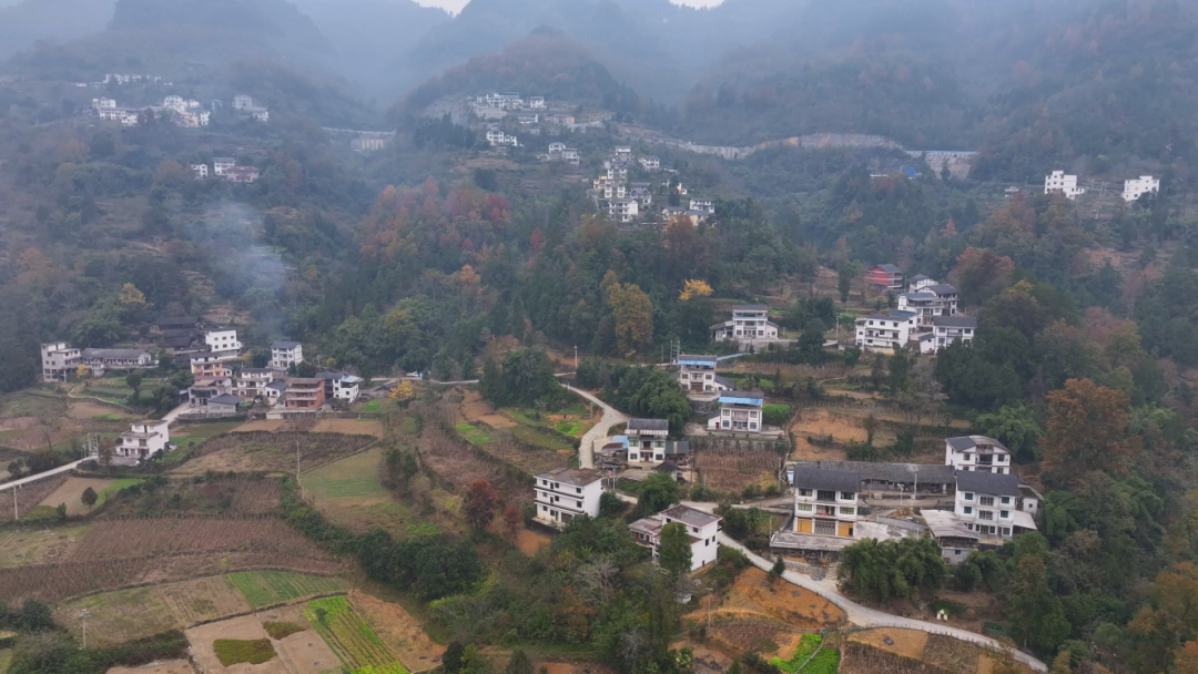 遵义正安发现贵州现存清代纪年最早木廊桥插图7 茨梨村村貌一角金枭枭摄.png